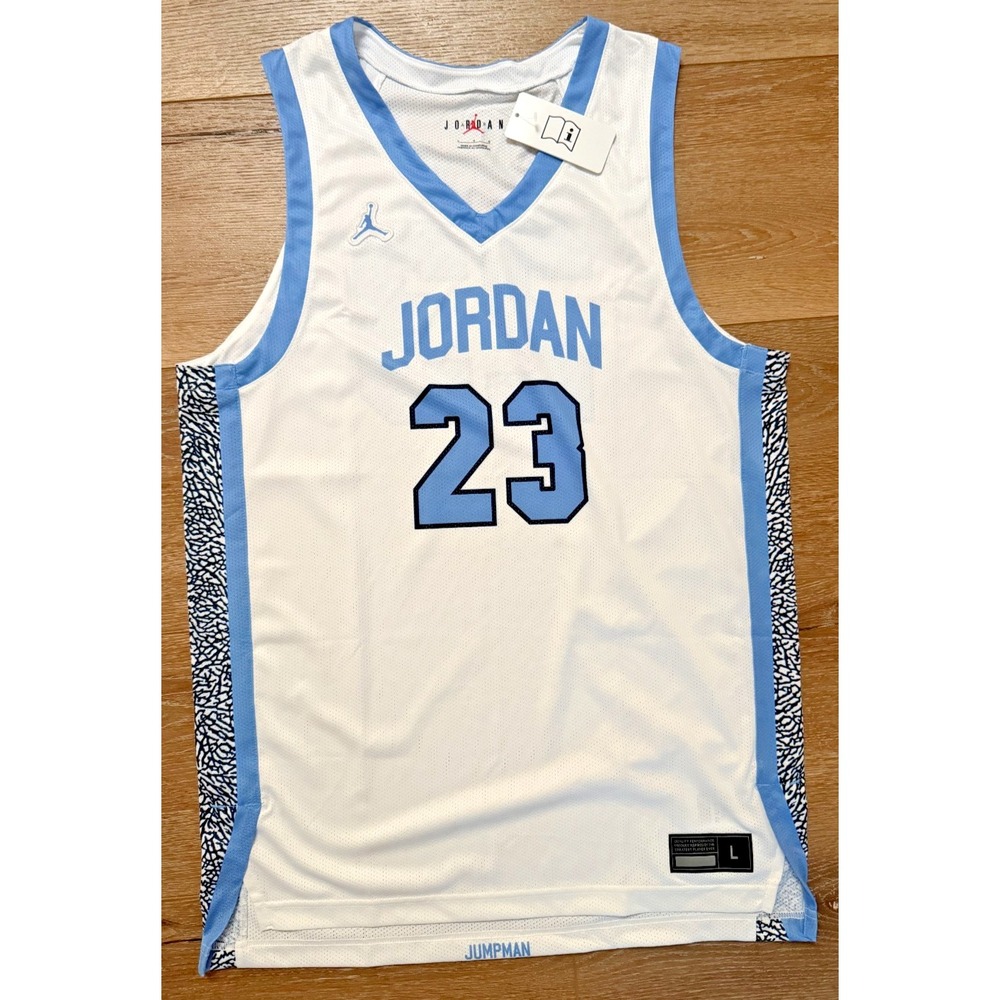 Michael Jordan #23 UNC North Carolina Elite Limited Jersey Men's Large NWT